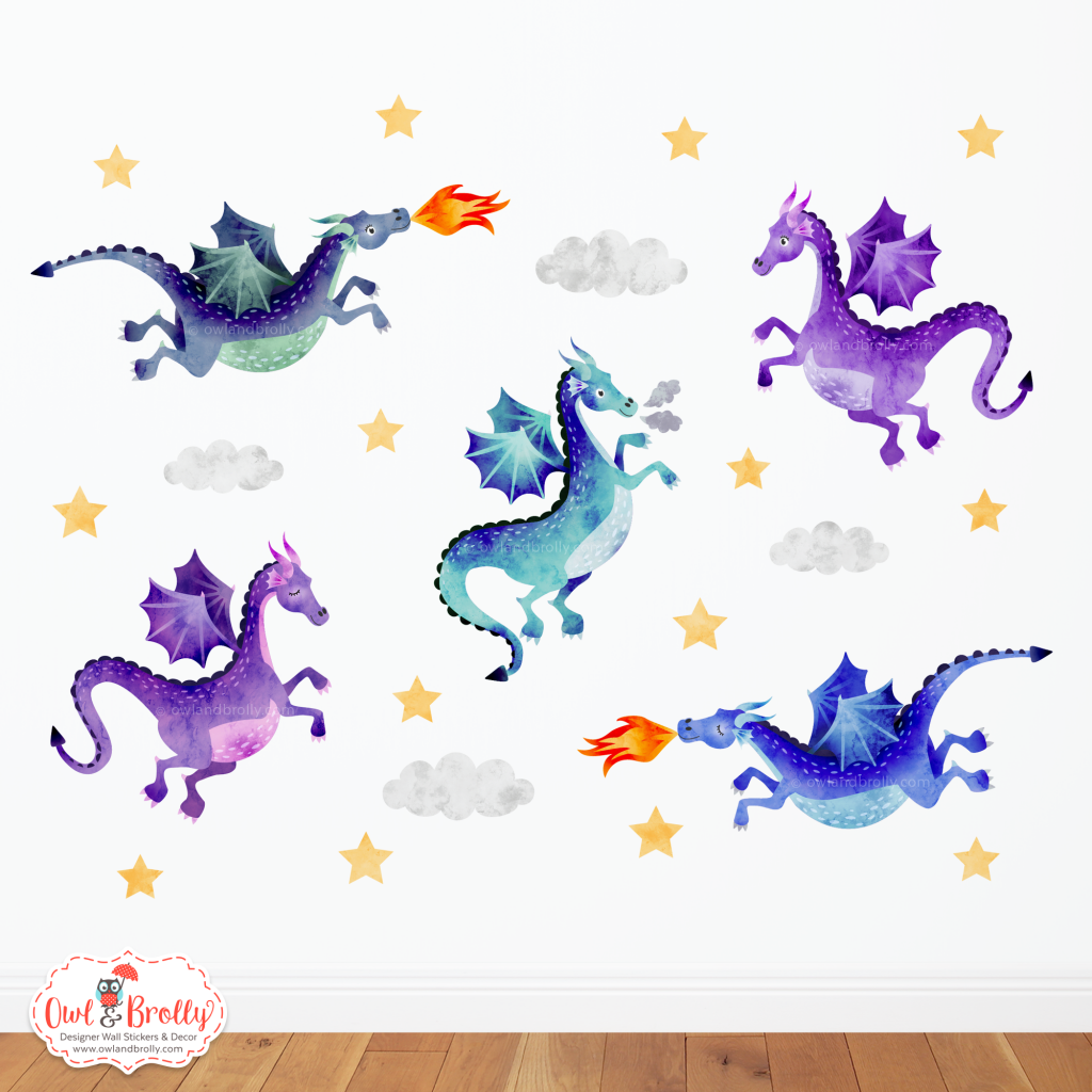 Dragons Wall Stickers – Owl & Brolly