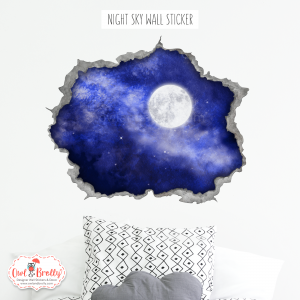 Moon wall stickers