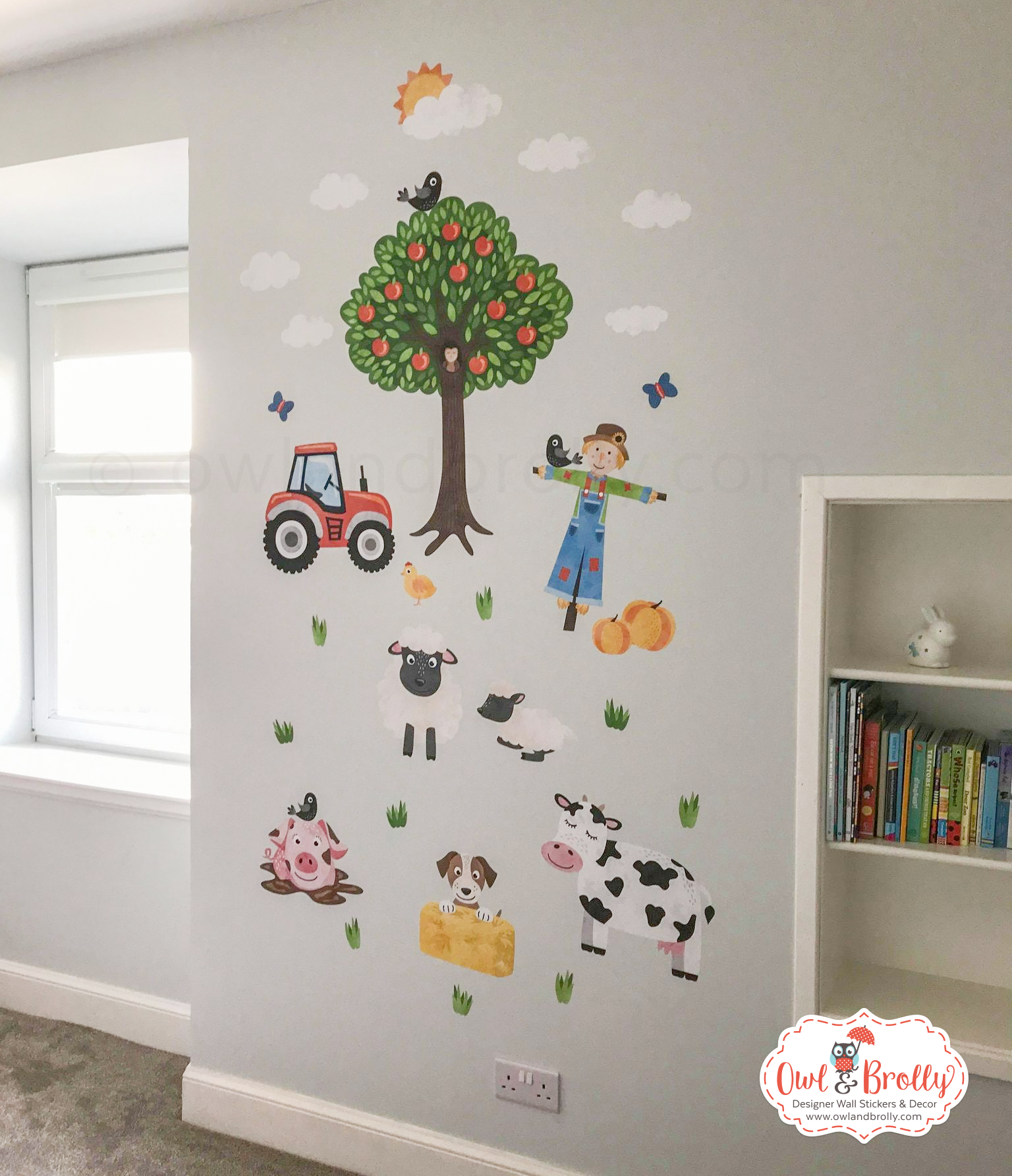 thumbnail image 2 of Farm Wall Decals, Farm Animal Decal, Horse Wall Decal, Animal Wall 2 of 9