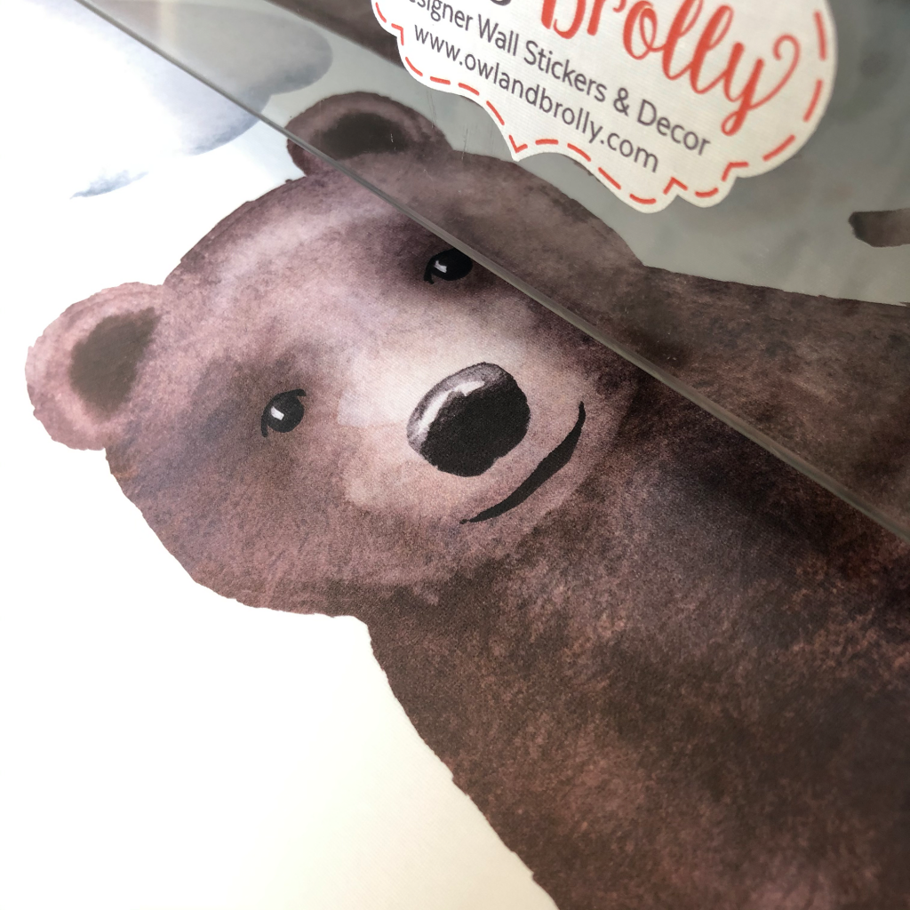 Watercolour Forest Just Animals Wall Stickers Decals Range (Small Set