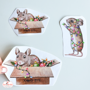 Watercolour Mouse Christmas Decorating Selection